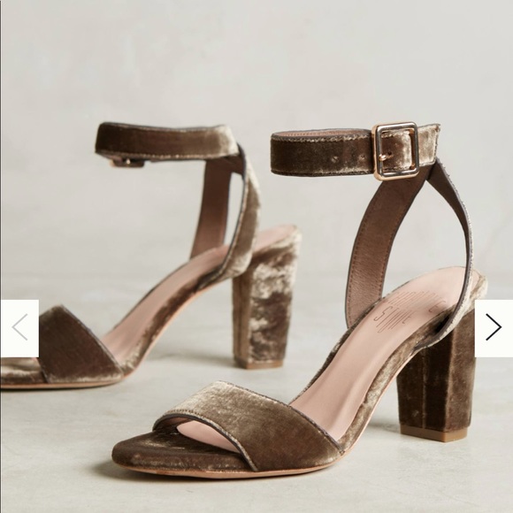 Anthropologie Charlotte Stone Samia Heels (slate) - Picture 2 of 6